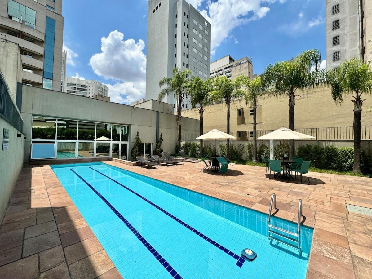 Apartamento Flat Show 600m Av Paulista, Piscina, 1carro, Acad.